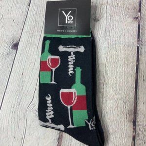 Yo Sox Wine Men's Crew Socks